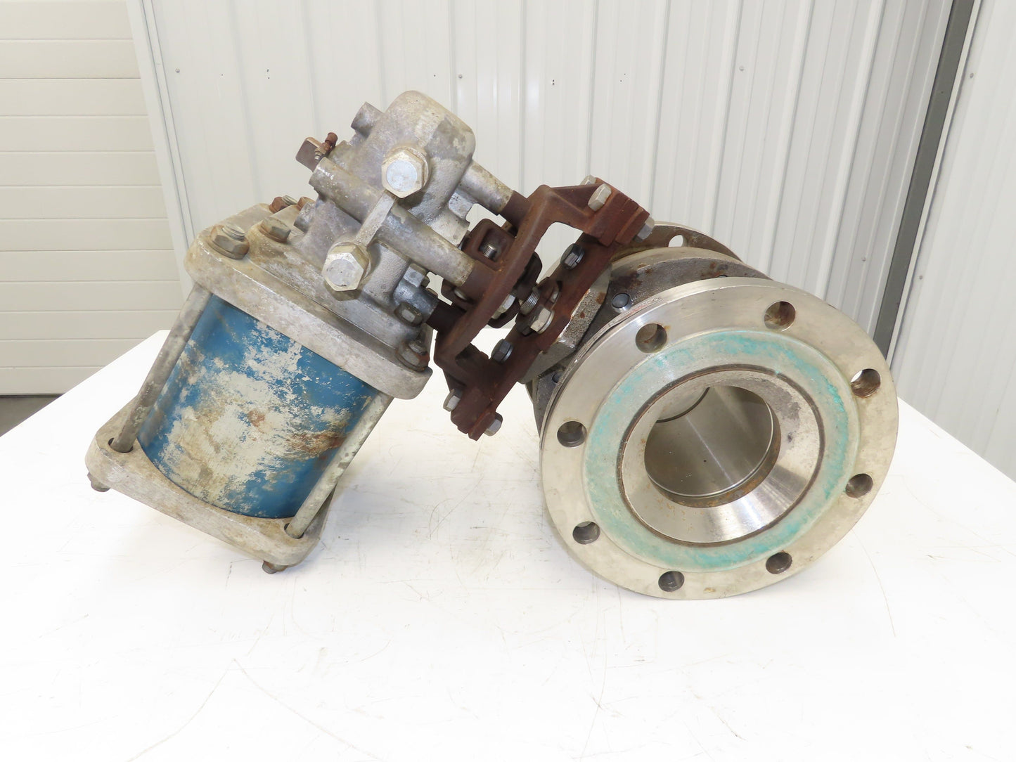 Neles Jamesbury Stainless 6" Flanged Ball Valve 316SS 150psi Pneumatic Actuator