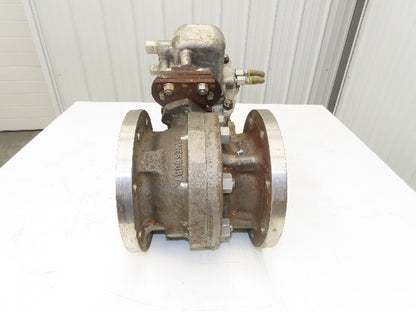 Neles Jamesbury Stainless 6" Flanged Ball Valve 316SS 150psi Pneumatic Actuator