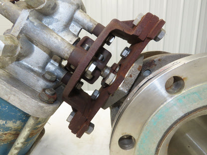 Neles Jamesbury Stainless 6" Flanged Ball Valve 316SS 150psi Pneumatic Actuator