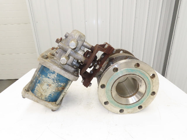 Neles Jamesbury Stainless 6" Flanged Ball Valve 316SS 150psi Pneumatic Actuator
