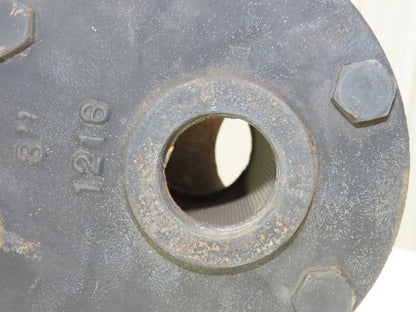 Mueller Steam Specialty 1215 3" ANSI Flanged Y Strainer Cast Iron 500psi