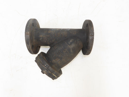 Mueller Steam Specialty 1215 3" ANSI Flanged Y Strainer Cast Iron 500psi