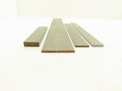 1018 Carbon Steel Ground Flat Bar Stock 3/16", 1/4", 1/2" Thick Mixed Lot 4pcs