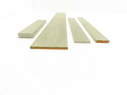 1018 Carbon Steel Ground Flat Bar Stock 3/16", 1/4", 1/2" Thick Mixed Lot 4pcs