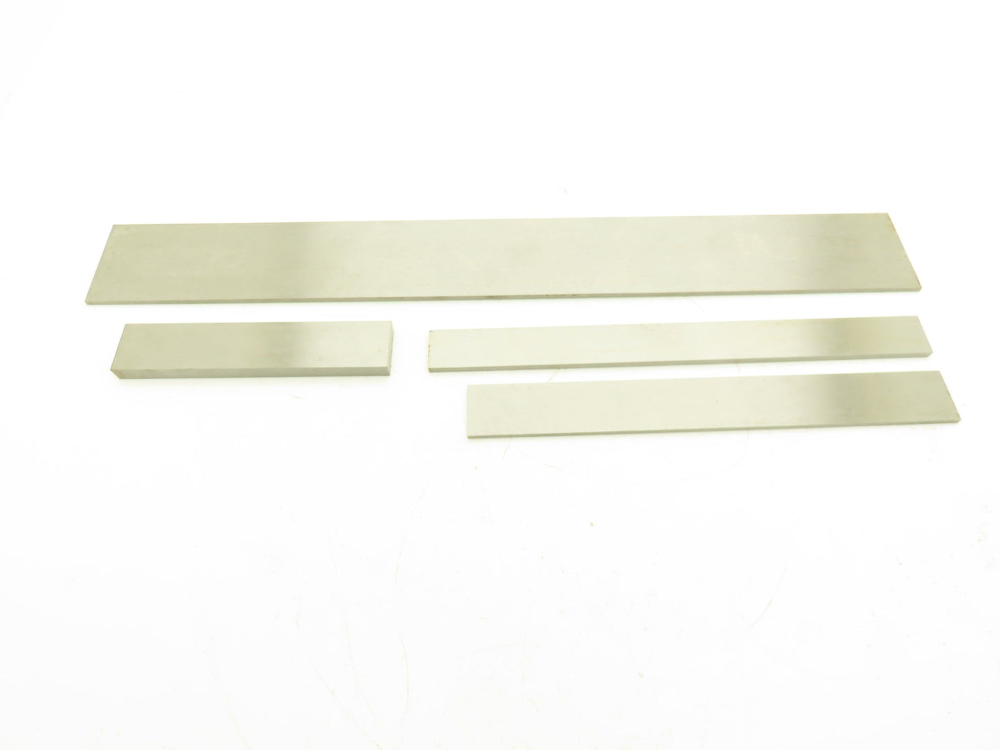 1018 Carbon Steel Ground Flat Bar Stock 3/16", 1/4", 1/2" Thick Mixed Lot 4pcs