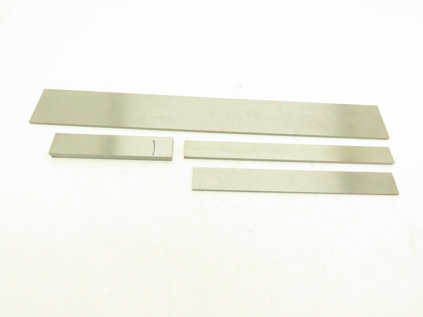 1018 Carbon Steel Ground Flat Bar Stock 3/16", 1/4", 1/2" Thick Mixed Lot 4pcs