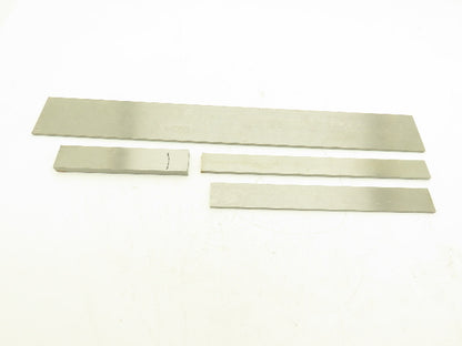 1018 Carbon Steel Ground Flat Bar Stock 3/16", 1/4", 1/2" Thick Mixed Lot 4pcs