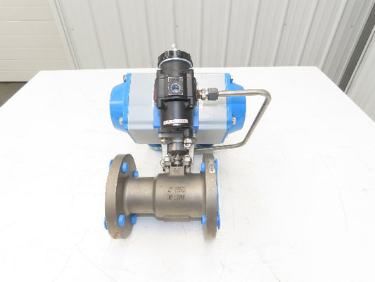 Jamesbury 71500313600XTZ2 2" Ball Valve 316SS ANSI Flange Pneumatic Actuator
