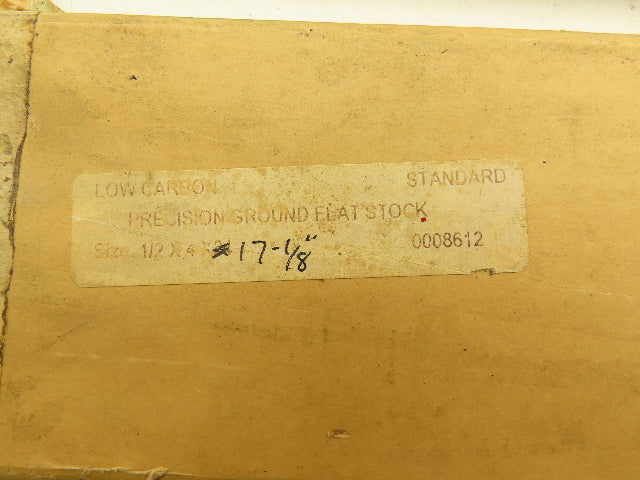 1018 Low Carbon Steel Precision Ground Flat Bar Stock 1/2"x 4"x 17"L