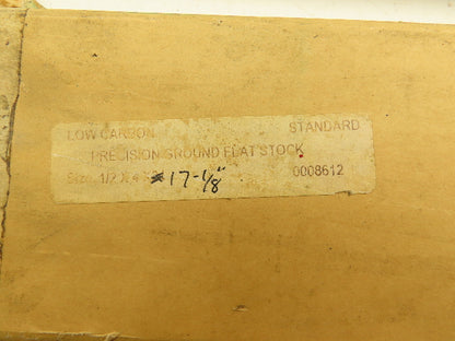 1018 Low Carbon Steel Precision Ground Flat Bar Stock 1/2"x 4"x 17"L