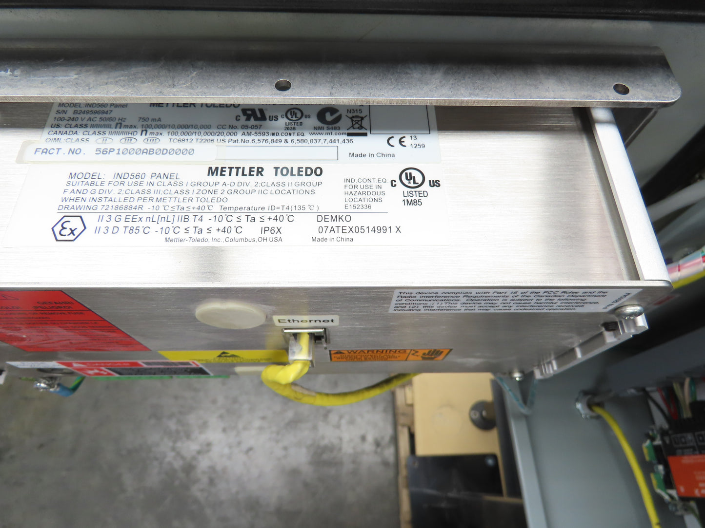 Mettler Toledo CS3600/9477 Checkweigher Hi-Speed Weigh Scale Conveyor 24"x 48"