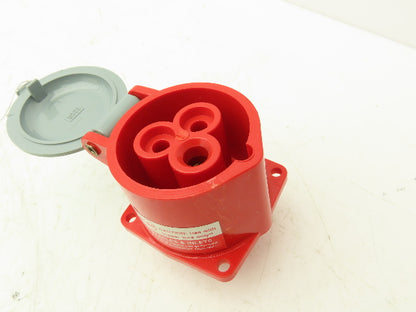 GE GE320R7 GE320P7 Electric Receptacle Plug 3-Wire 2-Pole 480v 20A Lot of 4