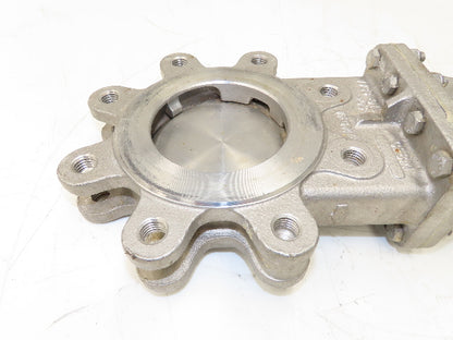 Velan L12-0320B-13BL 4" Stainless Knife Gate Valve 316SS Rising Stem Lug Style
