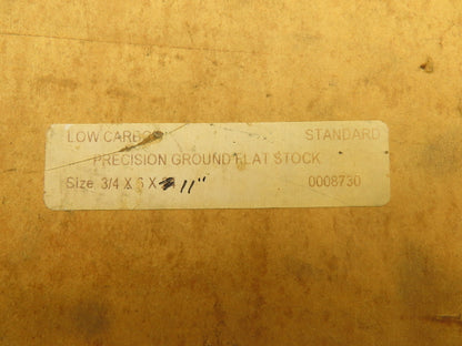 1018 Low Carbon Steel Precision Ground Flat Bar Stock 3/4"x 6"x 11"L  14Lbs