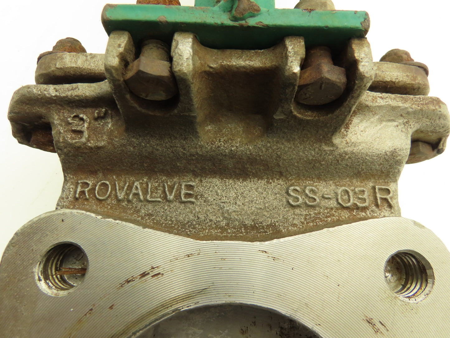 Rovalve S17-A1MIN/HYC 3" Stainless Knife Gate Valve Rising Stem Lug Style 150psi