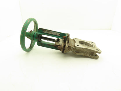 Rovalve S17-A1MIN/HYC 3" Stainless Knife Gate Valve Rising Stem Lug Style 150psi