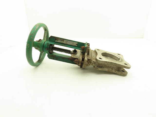 Rovalve S17-A1MIN/HYC 3" Stainless Knife Gate Valve Rising Stem Lug Style 150psi