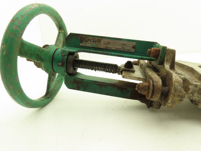 Rovalve S17-A1MIN/HYC 3" Stainless Knife Gate Valve Rising Stem Lug Style 150psi