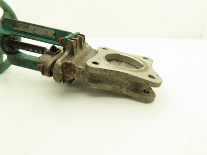 Rovalve S17-A1MIN/HYC 3" Stainless Knife Gate Valve Rising Stem Lug Style 150psi