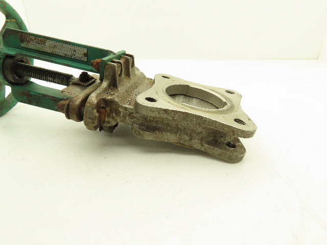 Rovalve S17-A1MIN/HYC 3" Stainless Knife Gate Valve Rising Stem Lug Style 150psi