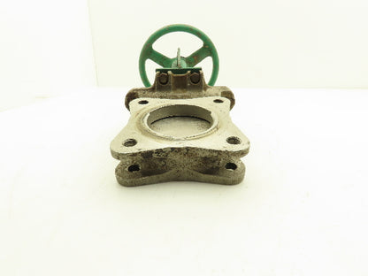 Rovalve S17-A1MIN/HYC 3" Stainless Knife Gate Valve Rising Stem Lug Style 150psi