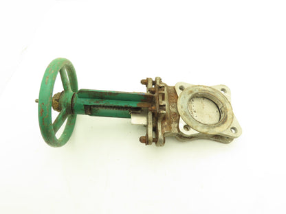 Rovalve S17-A1MIN/HYC 3" Stainless Knife Gate Valve Rising Stem Lug Style 150psi