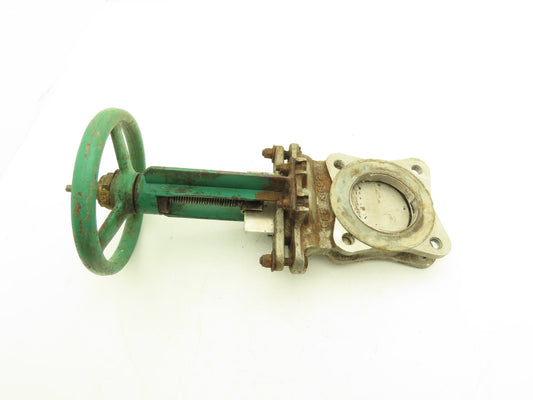 Rovalve S17-A1MIN/HYC 3" Stainless Knife Gate Valve Rising Stem Lug Style 150psi