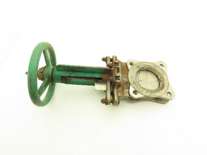 Rovalve S17-A1MIN/HYC 3" Stainless Knife Gate Valve Rising Stem Lug Style 150psi