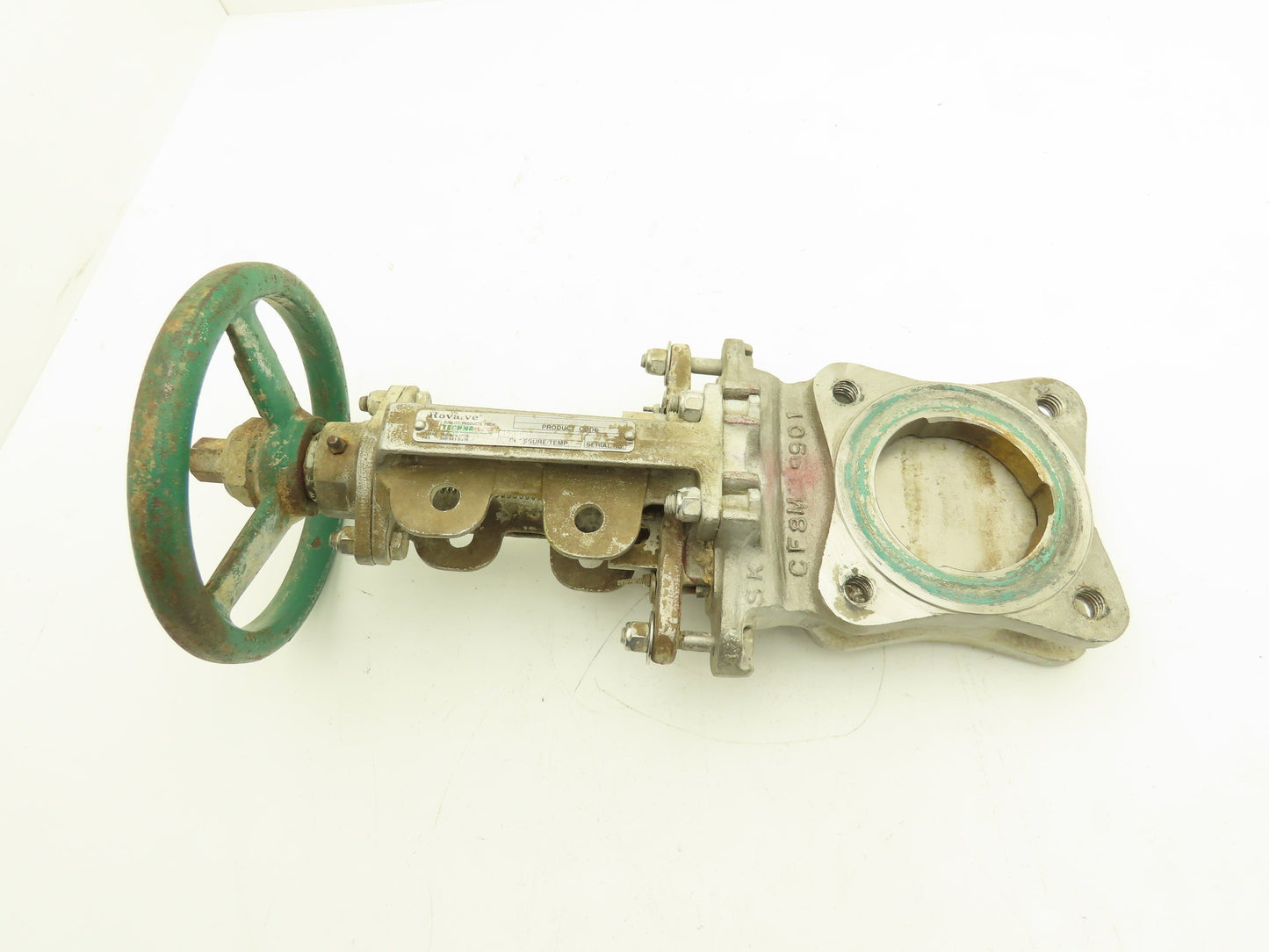 Rovalve 3 IN S17-D 3" Stainless Knife Gate Valve Rising Stem Lug Style 150psig