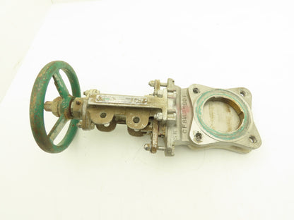 Rovalve 3 IN S17-D 3" Stainless Knife Gate Valve Rising Stem Lug Style 150psig