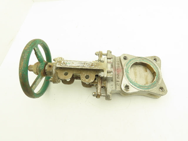 Rovalve 3 IN S17-D 3" Stainless Knife Gate Valve Rising Stem Lug Style 150psig