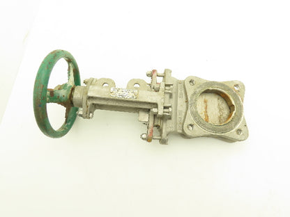 Rovalve 3 IN S17-D 3" Stainless Knife Gate Valve Rising Stem Lug Style 150psig