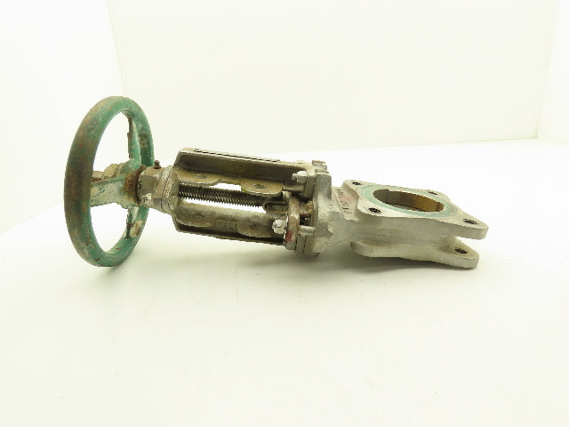 Rovalve 3 IN S17-D 3" Stainless Knife Gate Valve Rising Stem Lug Style 150psig