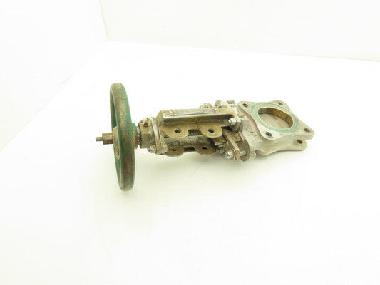 Rovalve 3 IN S17-D 3" Stainless Knife Gate Valve Rising Stem Lug Style 150psig