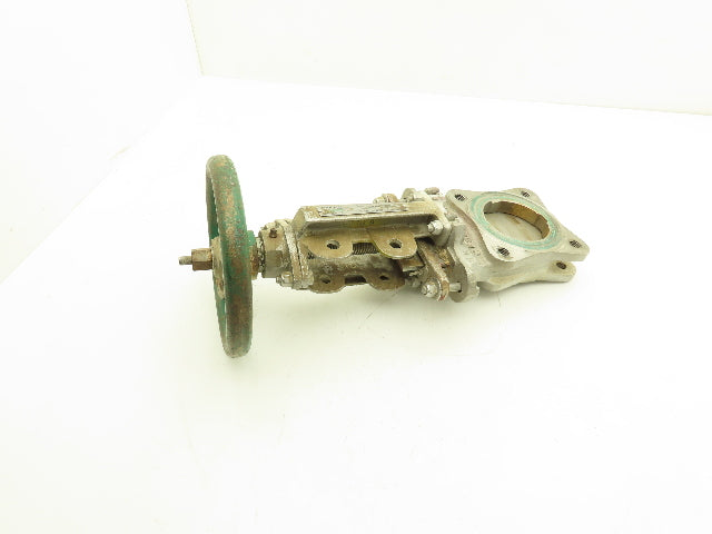 Rovalve 3 IN S17-D 3" Stainless Knife Gate Valve Rising Stem Lug Style 150psig