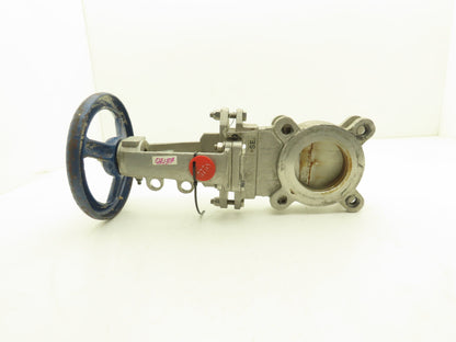 FNW 3" Stainless Knife Gate Valve Rising Stem Lug Style 150psig