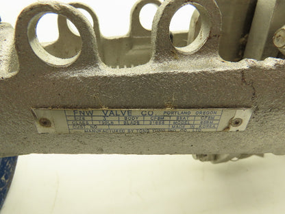 FNW 3" Stainless Knife Gate Valve Rising Stem Lug Style 150psig