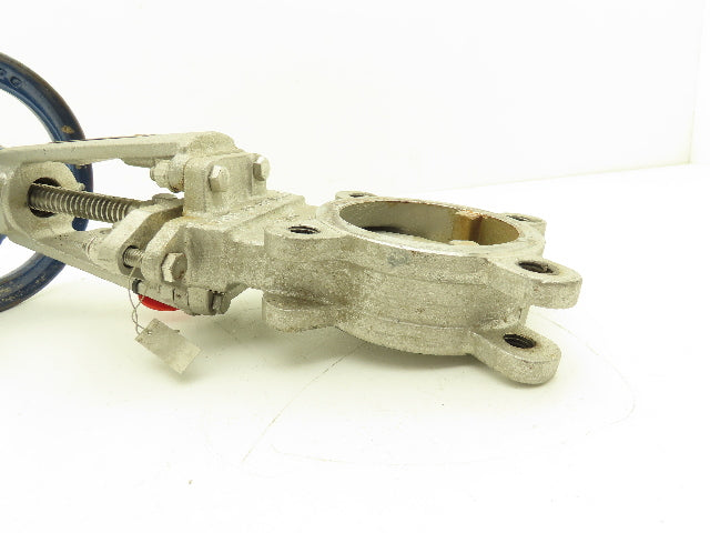 FNW 3" Stainless Knife Gate Valve Rising Stem Lug Style 150psig