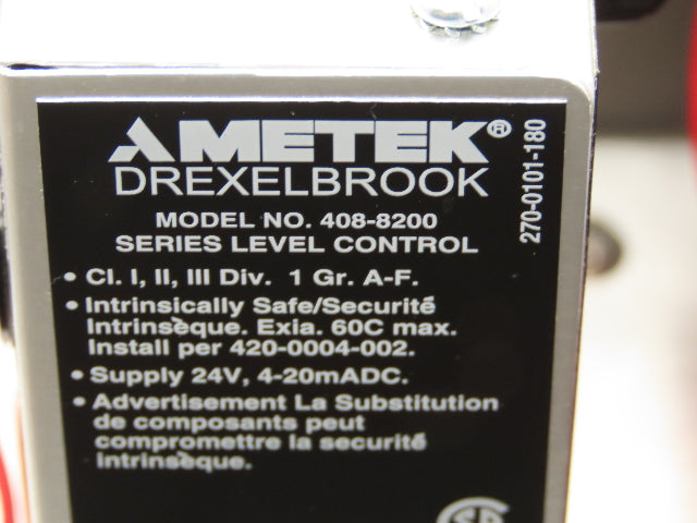 Ametek Drexelbrook Universal II 2-Wire Transmitter Sealed Enclosure 24VDC 4-20mA