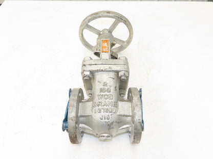 Crane 2" Gate Valve Rising Stem ANSI Flange 285psi