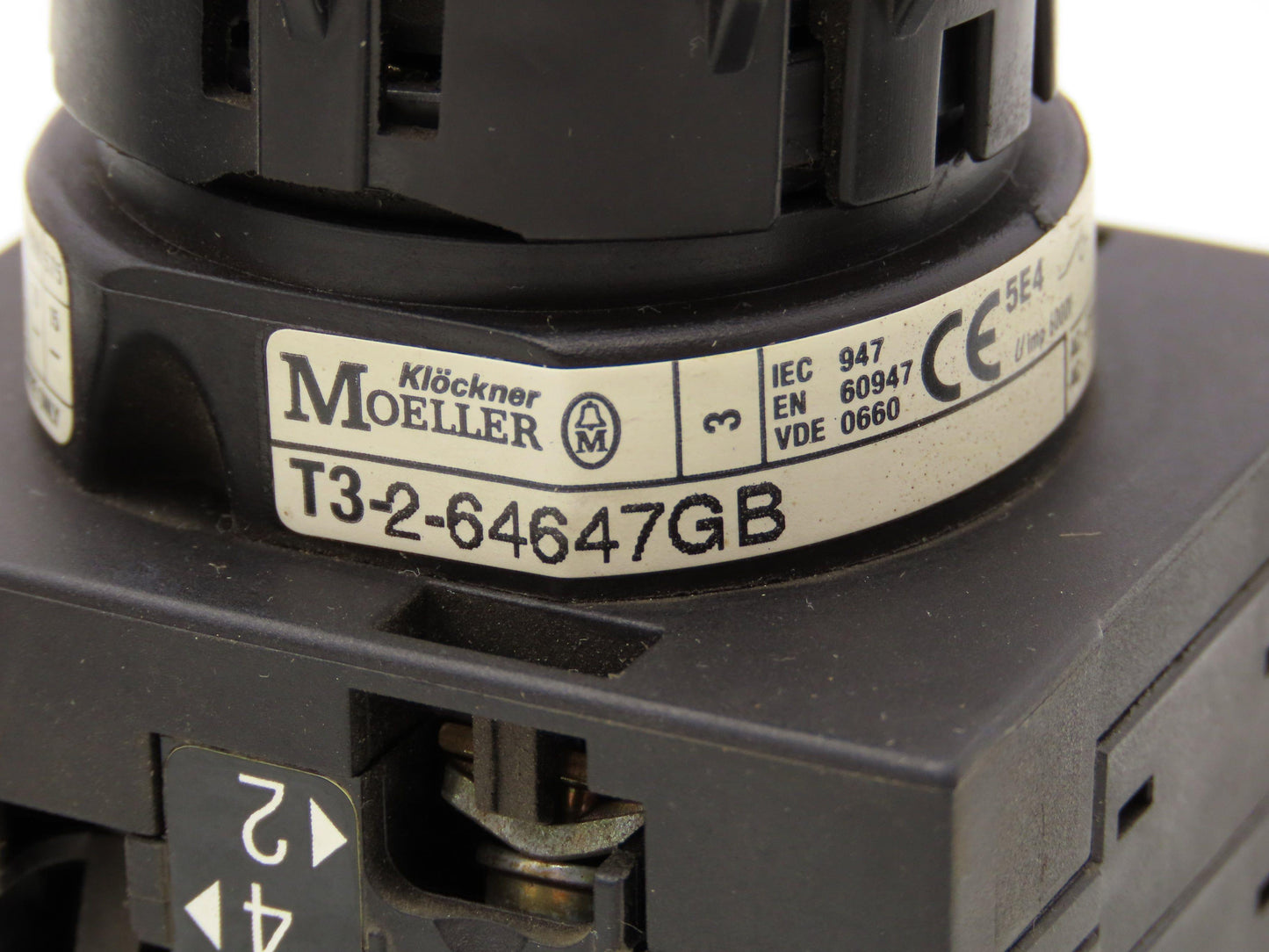 Klockner Moeller T3-2-64647GB Rotary Switch 4-Position 15kW 25A 600V Lot of 3