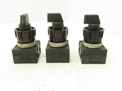 Klockner Moeller T3-2-64647GB Rotary Switch 4-Position 15kW 25A 600V Lot of 3