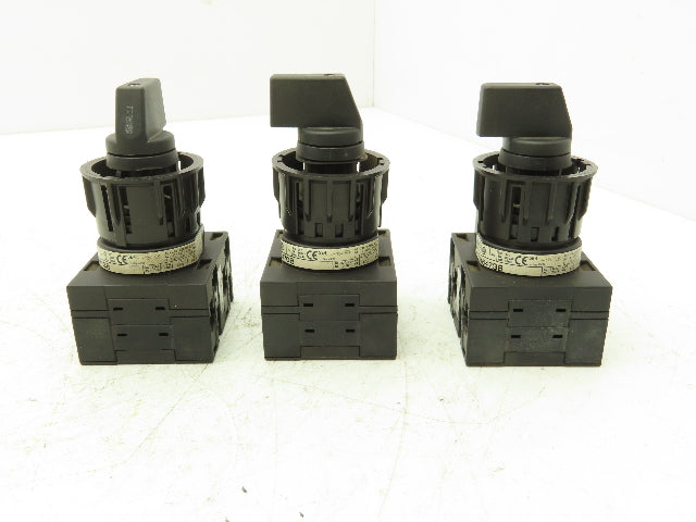 Klockner Moeller T3-2-64647GB Rotary Switch 4-Position 15kW 25A 600V Lot of 3
