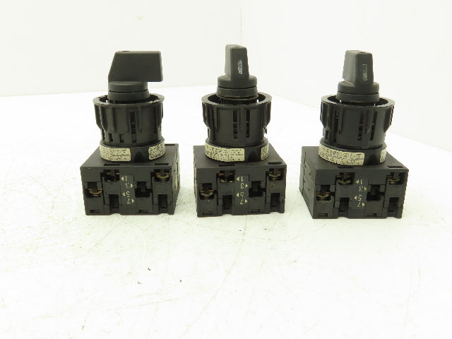 Klockner Moeller T3-2-64647GB Rotary Switch 4-Position 15kW 25A 600V Lot of 3
