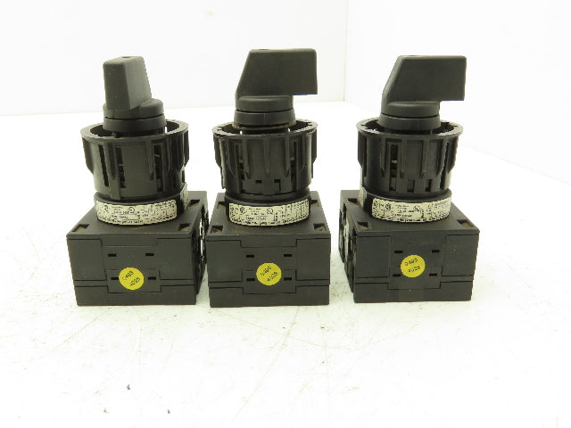 Klockner Moeller T3-2-64647GB Rotary Switch 4-Position 15kW 25A 600V Lot of 3