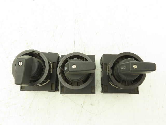Klockner Moeller T3-2-64647GB Rotary Switch 4-Position 15kW 25A 600V Lot of 3