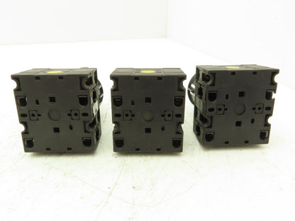 Klockner Moeller T3-2-64647GB Rotary Switch 4-Position 15kW 25A 600V Lot of 3