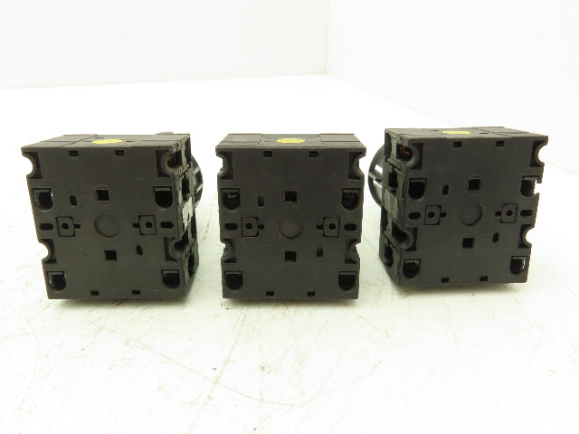 Klockner Moeller T3-2-64647GB Rotary Switch 4-Position 15kW 25A 600V Lot of 3