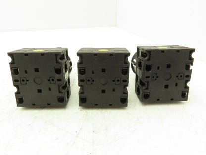 Klockner Moeller T3-2-64647GB Rotary Switch 4-Position 15kW 25A 600V Lot of 3