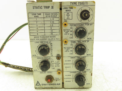 Allis Chalmers Static Trip II TSIG T Solid State Switchgear